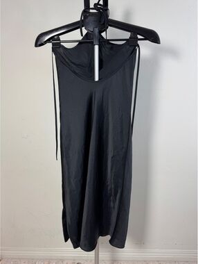 Wilfred Black Satin Slip Dress Size 2XS